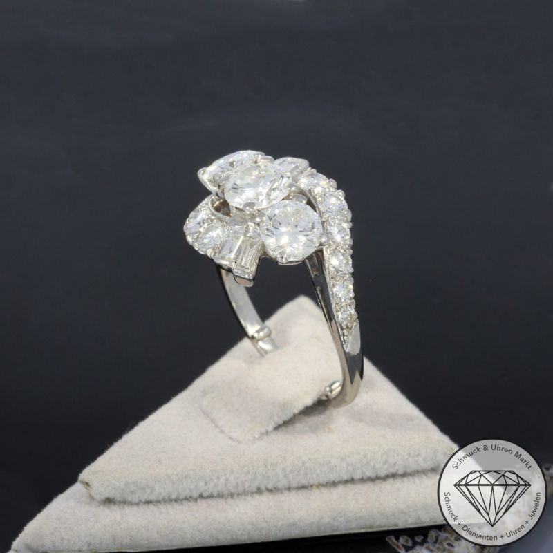 Wert 25000 € Brillant Diamant Ring in 900er Platin - 100130