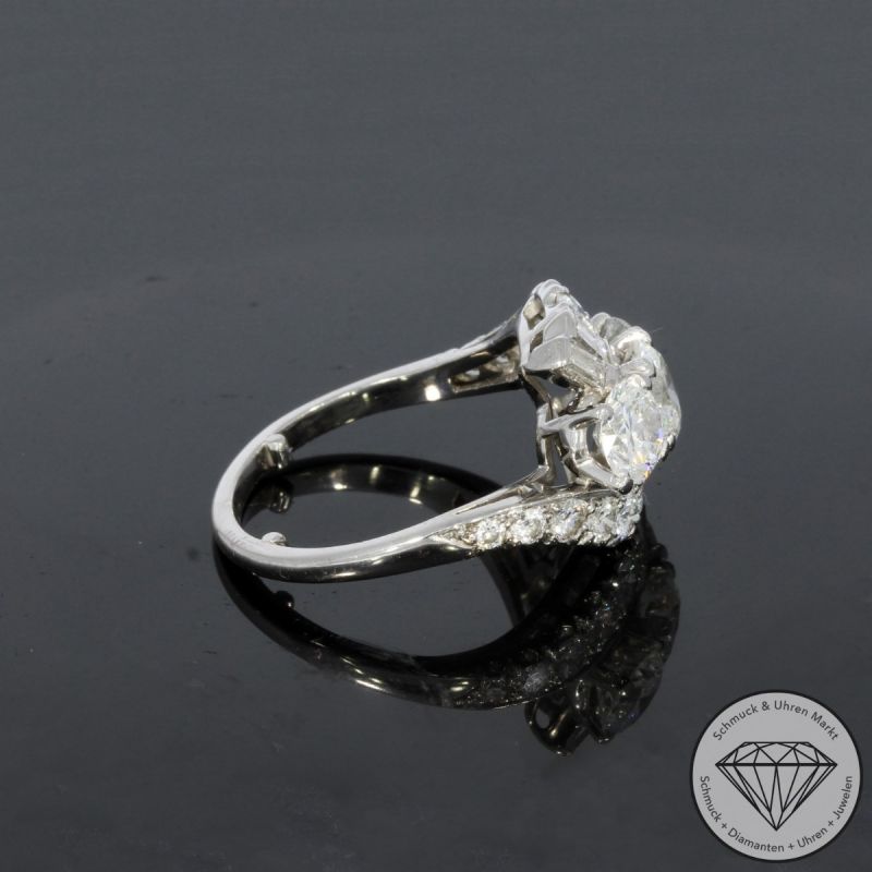 Wert 25000 € Brillant Diamant Ring in 900er Platin - 100130