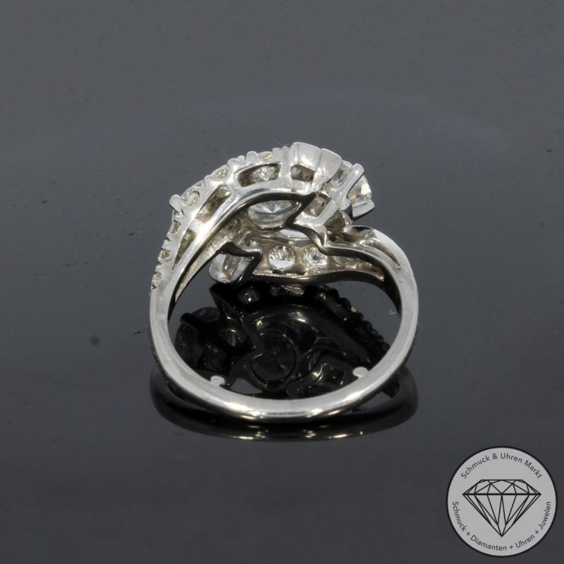 Wert 25000 € Brillant Diamant Ring in 900er Platin - 100130