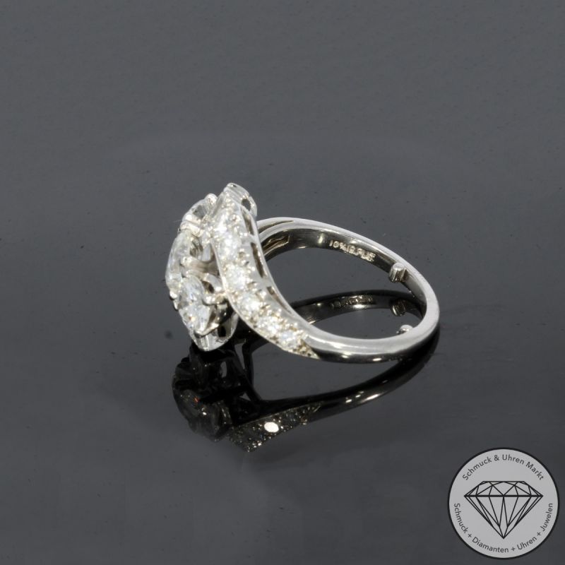 Wert 25000 € Brillant Diamant Ring in 900er Platin - 100130