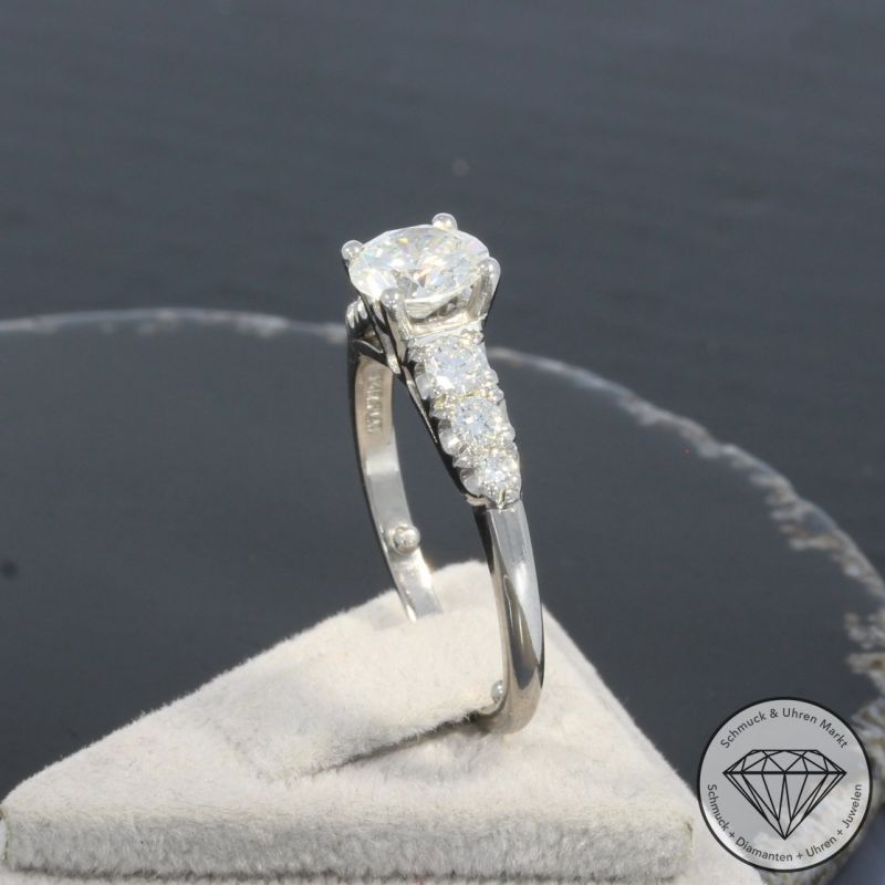 Wert 18000 € Brillant Ring (ca. 1,46 carat) in 900er Platin - 100131