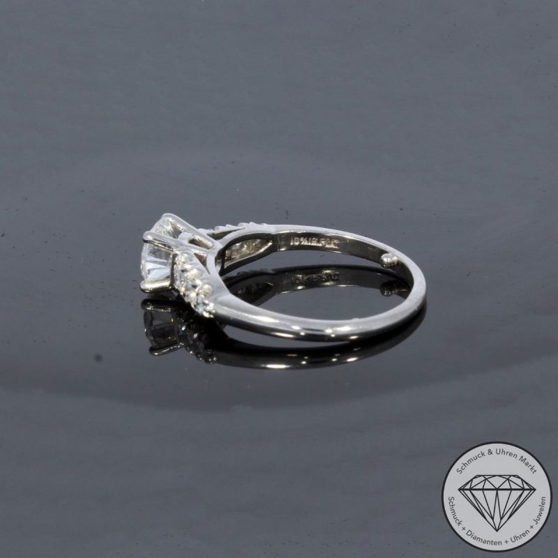 Wert 18000 € Brillant Ring (ca. 1,46 carat) in 900er Platin - 100131