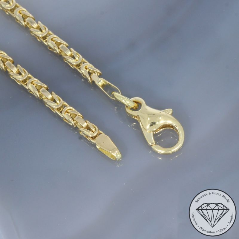 Wert 6290 € Königs Kette (28,6 Gramm) in 585er 14 K Gelbgold - 100134