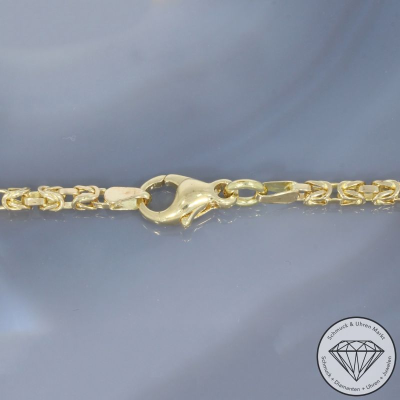 Wert 6290 € Königs Kette (28,6 Gramm) in 585er 14 K Gelbgold - 100134