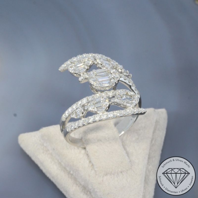 Wert 4920 € Brillant Diamant Ring in 750er 18 K Weißgold - 100198