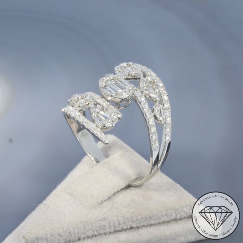 Wert 4920 € Brillant Diamant Ring in 750er 18 K Weißgold - 100198