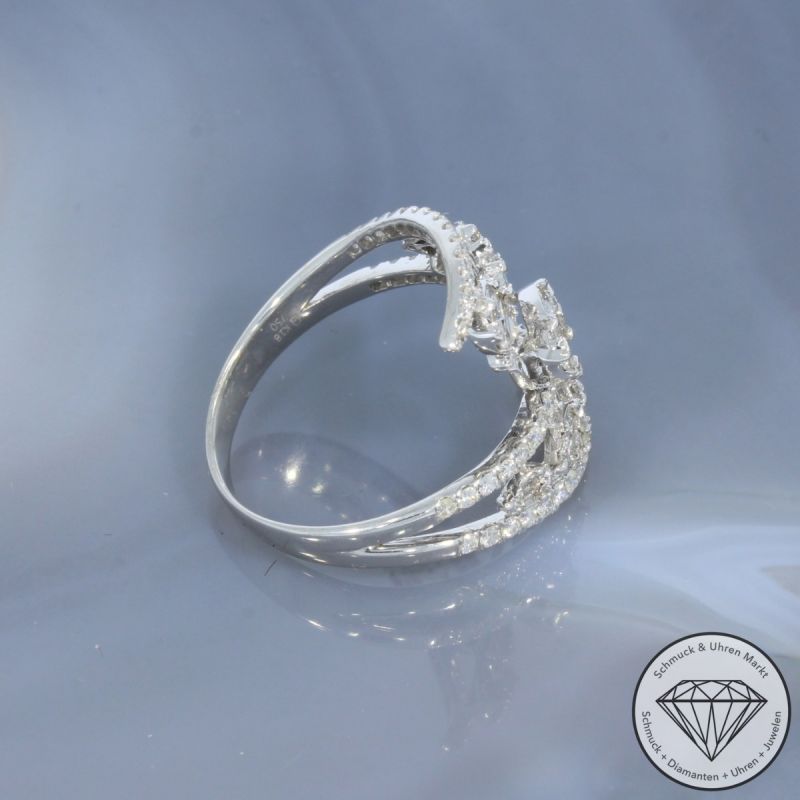 Wert 4920 € Brillant Diamant Ring in 750er 18 K Weißgold - 100198