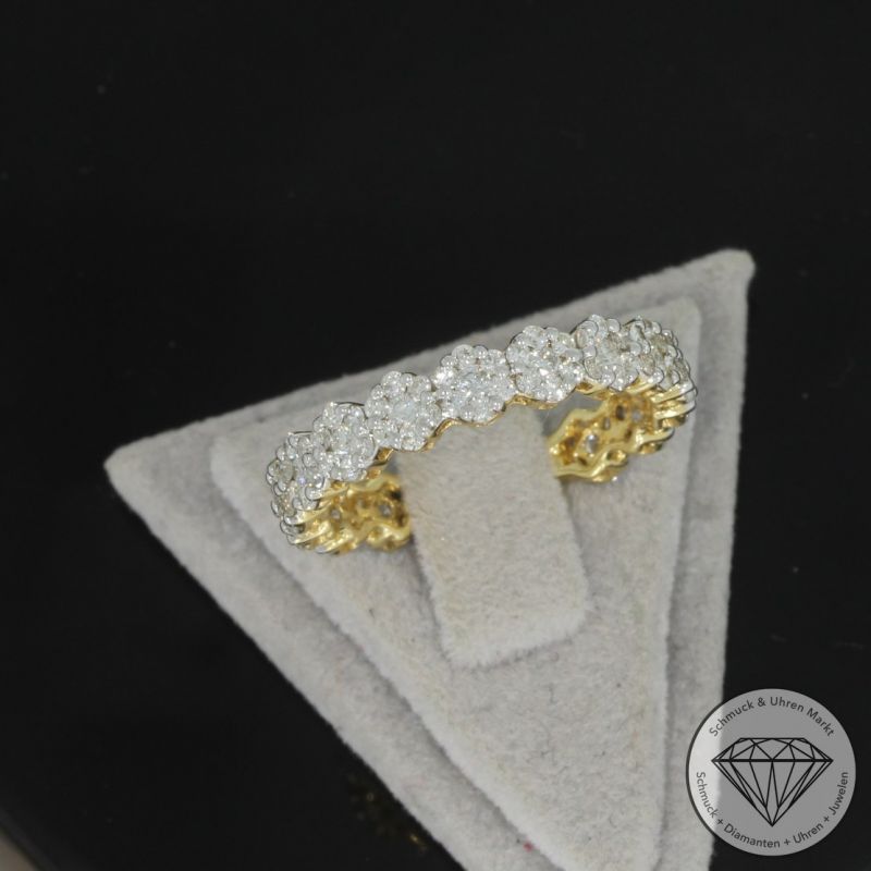 Wert 3650 € Brillant Ring in 750er 18 K Gelbgold - 100217