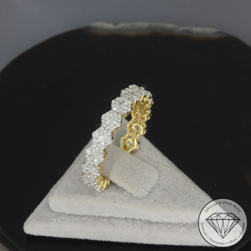 Wert 3650 € Brillant Ring in 750er 18 K Gelbgold - 100217
