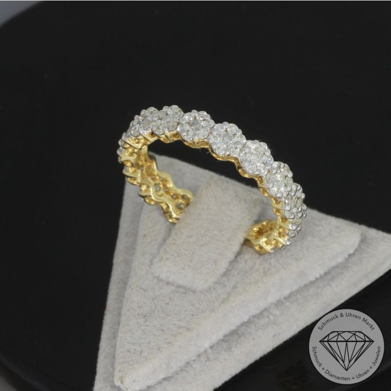 Wert 3650 € Brillant Ring in 750er 18 K Gelbgold - 100217