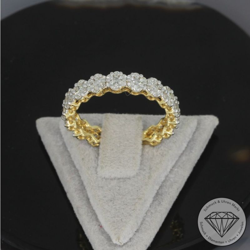 Wert 3650 € Brillant Ring in 750er 18 K Gelbgold - 100217