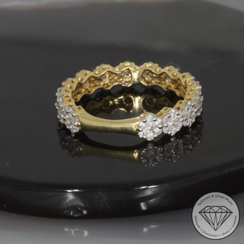 Wert 3650 € Brillant Ring in 750er 18 K Gelbgold - 100217