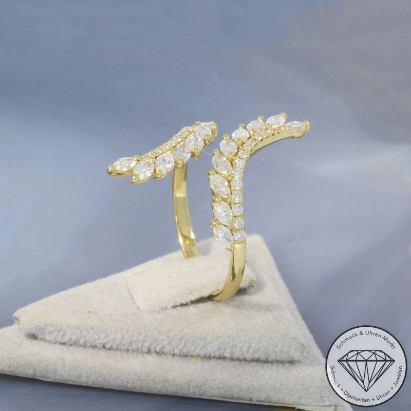 Wert 5520 € Brillant Diamant Ring in 750er 18 K Gelbgold - 100221