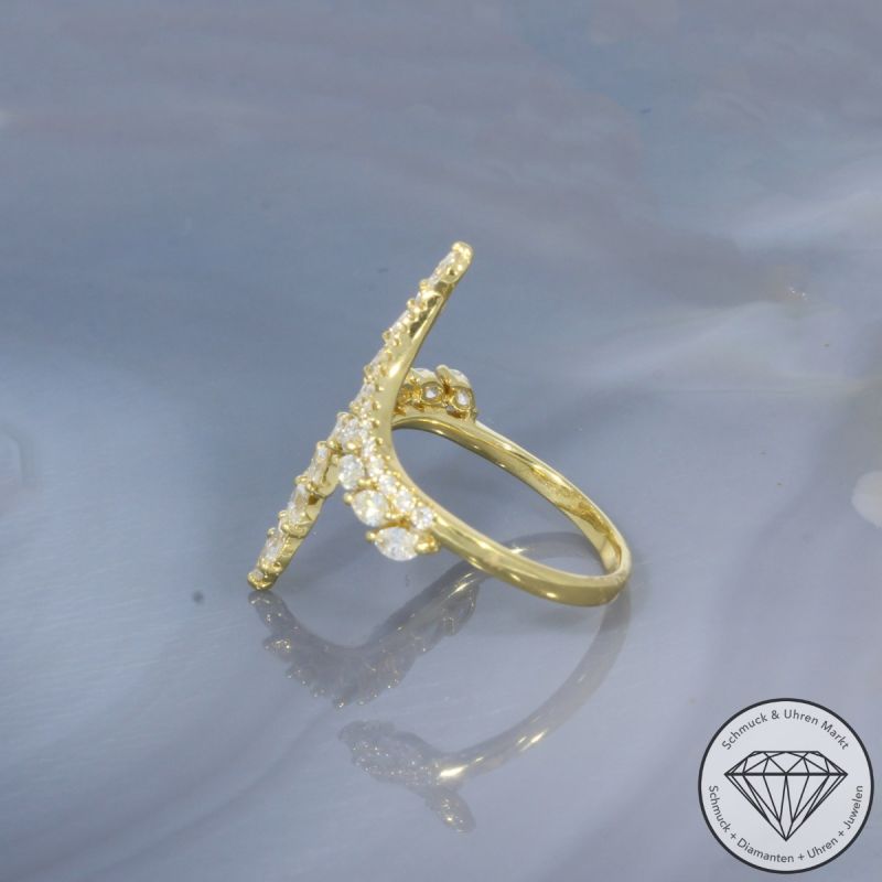 Wert 5520 € Brillant Diamant Ring in 750er 18 K Gelbgold - 100221