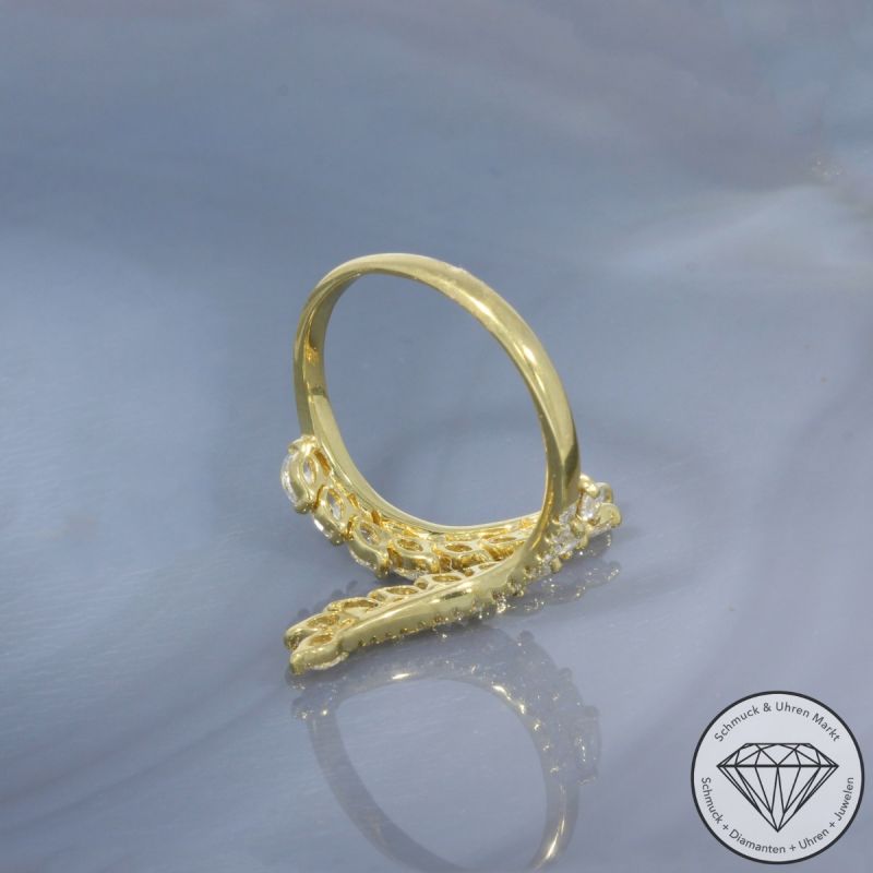 Wert 5520 € Brillant Diamant Ring in 750er 18 K Gelbgold - 100221