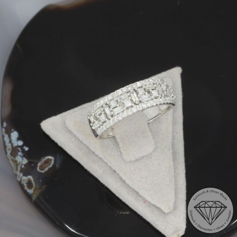 Wert 2970 € Brillant Diamant Ring in 750er 18 K Weißgold - 100240
