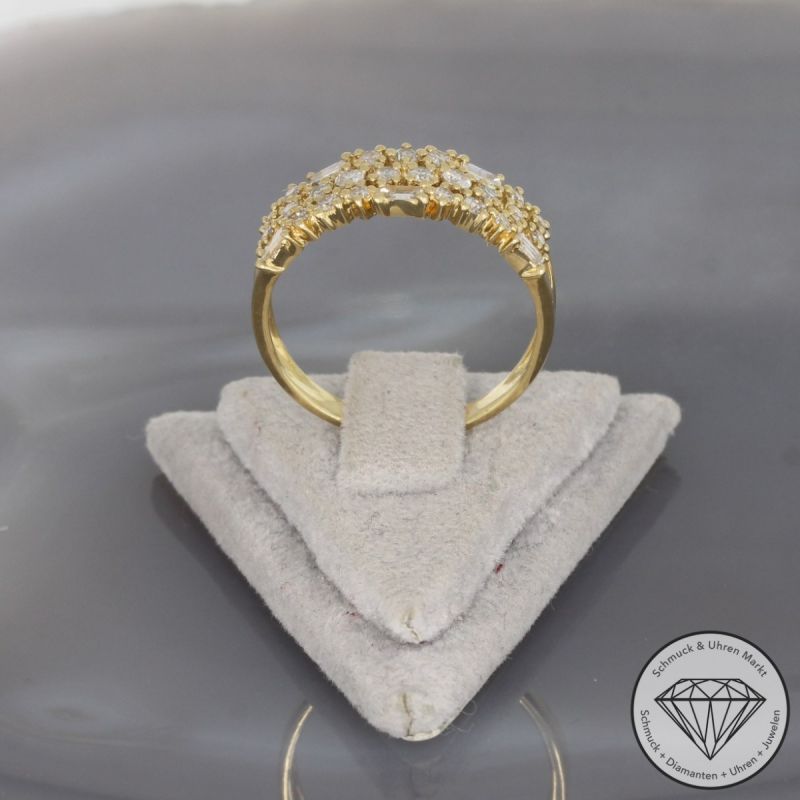Wert 2200 € Brillant Diamant Ring in 750er 18 K Gelbgold - 100243