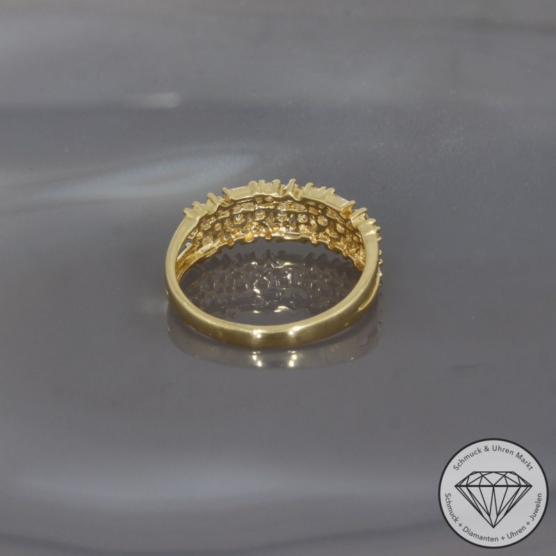 Wert 2200 € Brillant Diamant Ring in 750er 18 K Gelbgold - 100243