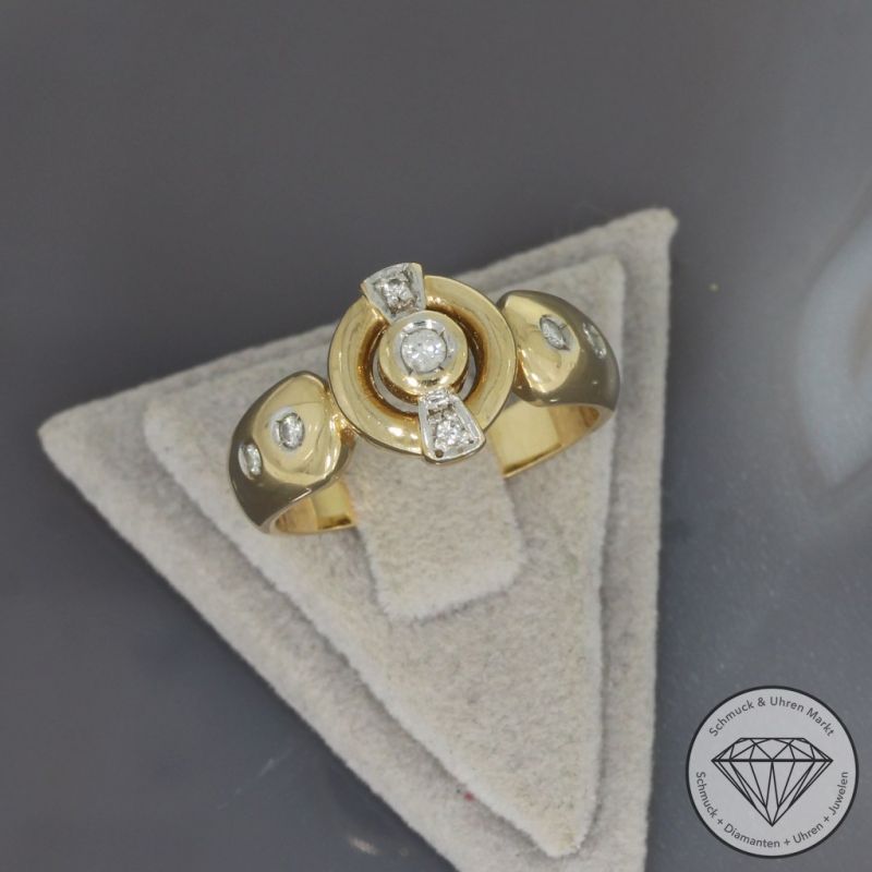 Wert 2690 € Brillant Ring (ca. 0,25 carat) in 585er 14 K Gelbgold - 100250