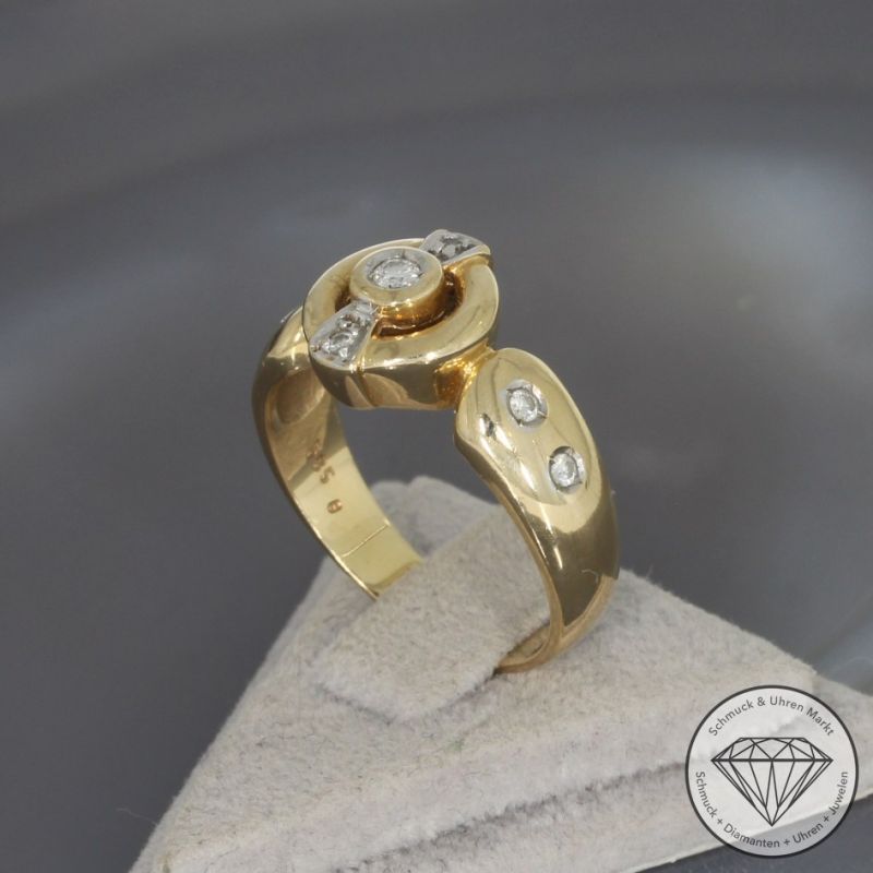 Wert 2690 € Brillant Ring (ca. 0,25 carat) in 585er 14 K Gelbgold - 100250