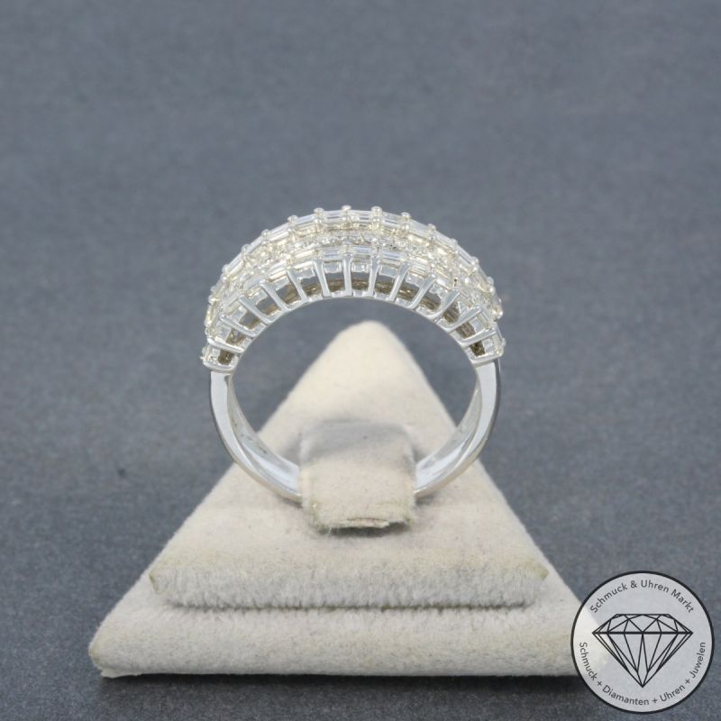 Wert 3820 € Brillant Diamant Ring in 750er 18 K Weißgold - 100268