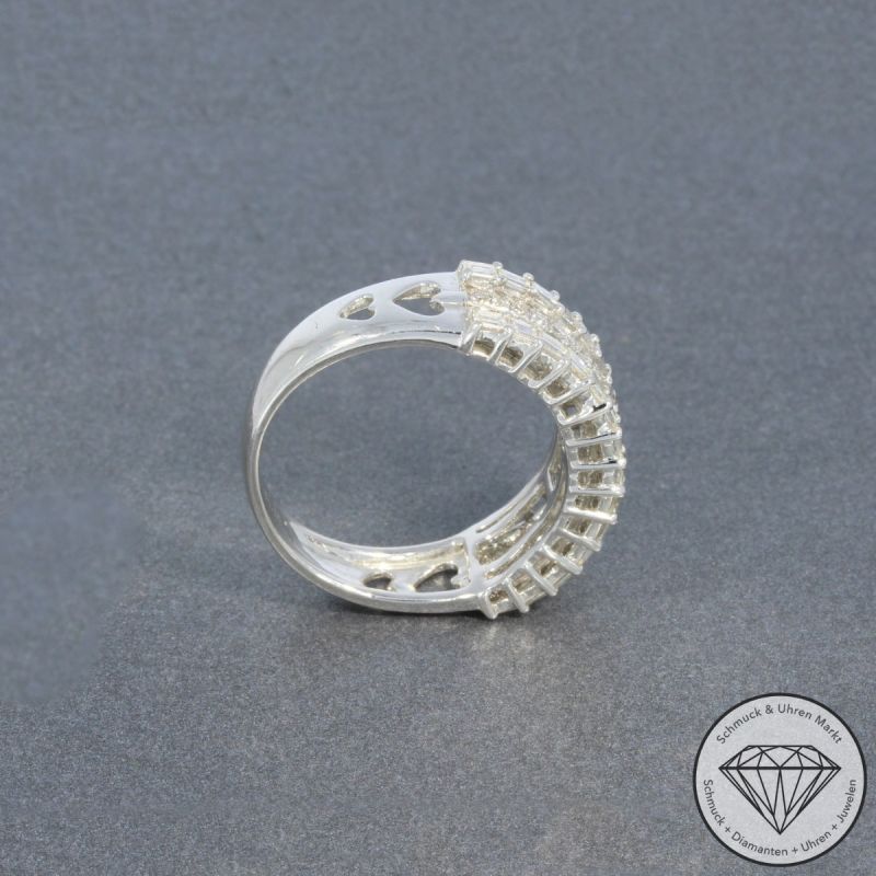 Wert 3820 € Brillant Diamant Ring in 750er 18 K Weißgold - 100268