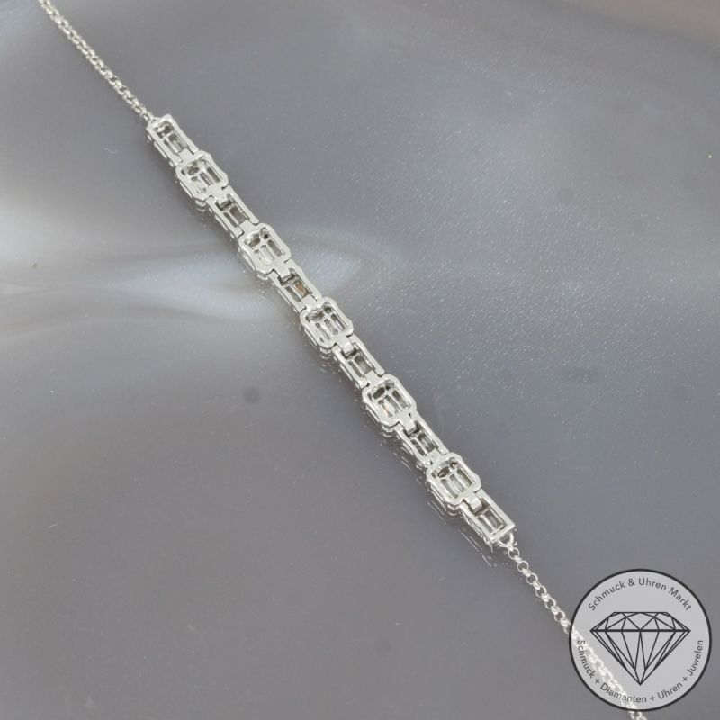 Wert 3790 € Brillant Diamant Armband in 750er 18 K Weißgold - 100316