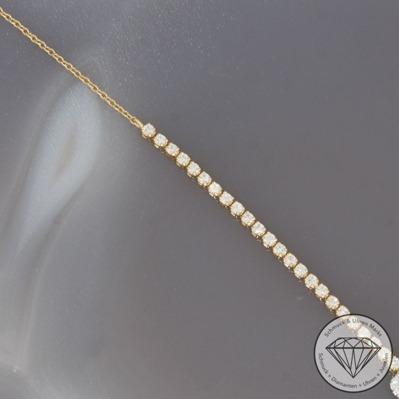 Wert 2990 € Brillant Smaragd Armband in 750er 18 K Gelbgold - 100327