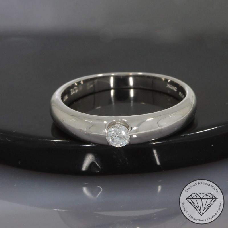 Wert 990 € CHRIST Solitär Brillant Ring (ca. 0,15 carat) in 585er 14 K Weißgold - 100351
