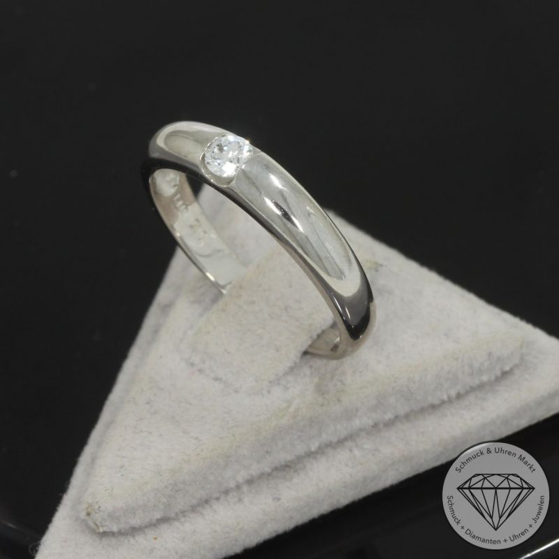 Wert 990 € CHRIST Solitär Brillant Ring (ca. 0,15 carat) in 585er 14 K Weißgold - 100351