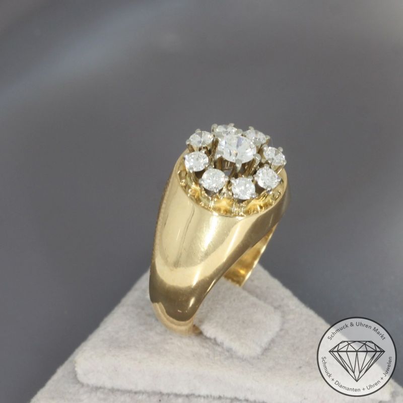 Wert 4990 € Brillant Ring in 750er 18 K Gelbgold - 100352