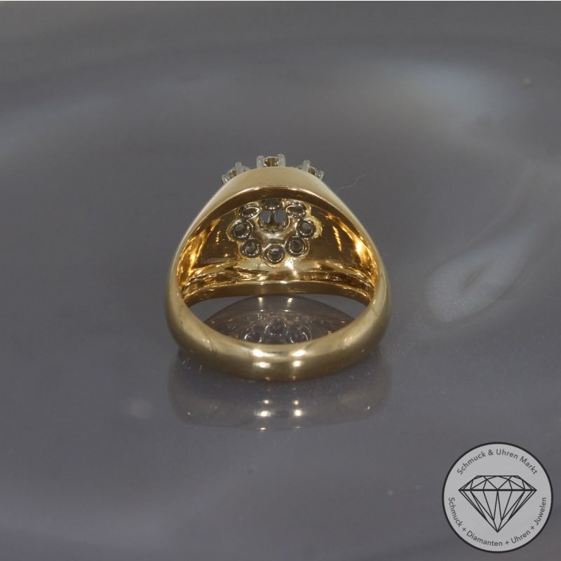 Wert 4990 € Brillant Ring in 750er 18 K Gelbgold - 100352