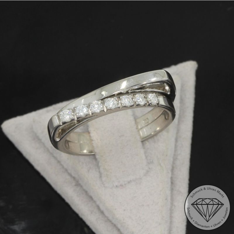 Wert 2250 € Brillant Ring (ca. 0,21 carat) in 750er 18 K Weißgold - 100366
