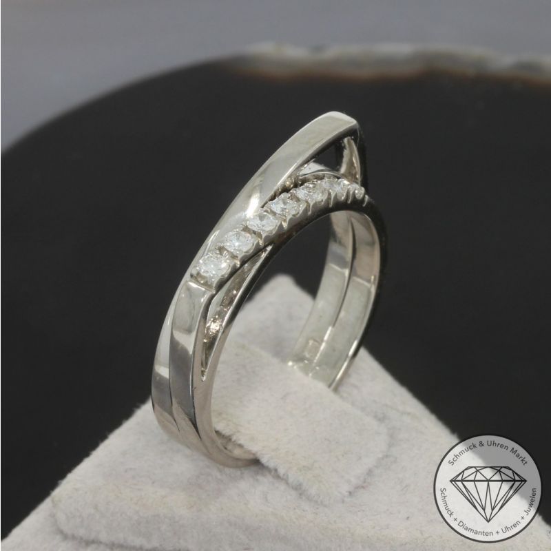 Wert 2250 € Brillant Ring (ca. 0,21 carat) in 750er 18 K Weißgold - 100366