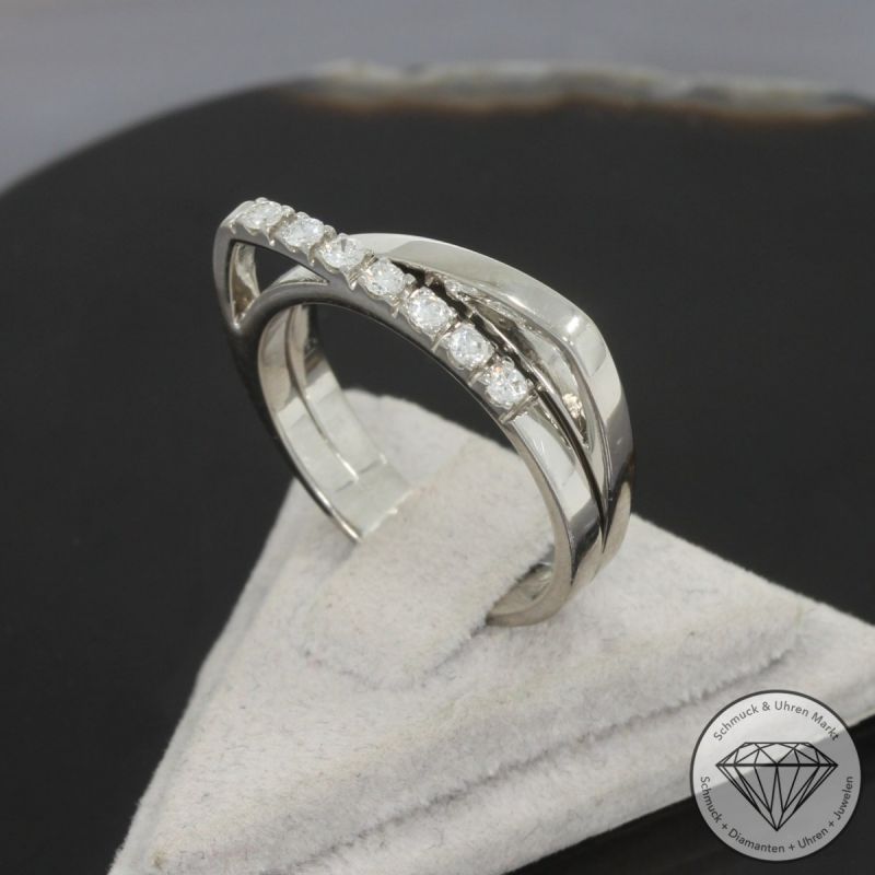 Wert 2250 € Brillant Ring (ca. 0,21 carat) in 750er 18 K Weißgold - 100366