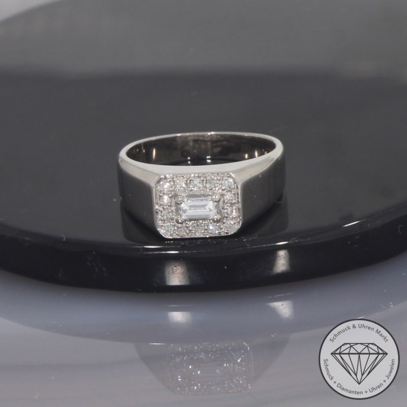 Wert 1690 € Diamant Ring in 750er 18 K Weißgold - 100373