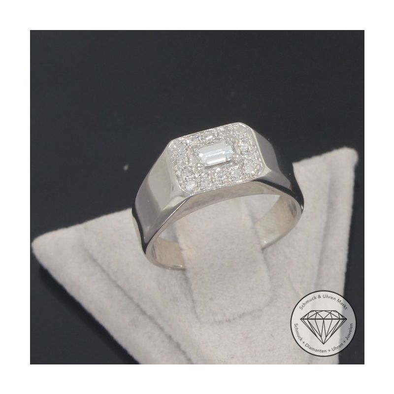 Wert 1690 € Diamant Ring in 750er 18 K Weißgold - 100373