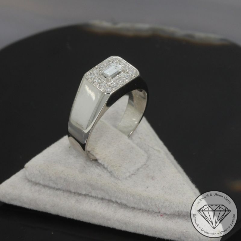 Wert 1690 € Diamant Ring in 750er 18 K Weißgold - 100373