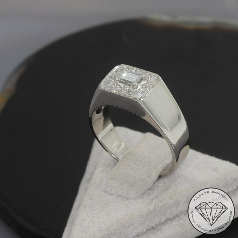 Wert 1690 € Diamant Ring in 750er 18 K Weißgold - 100373