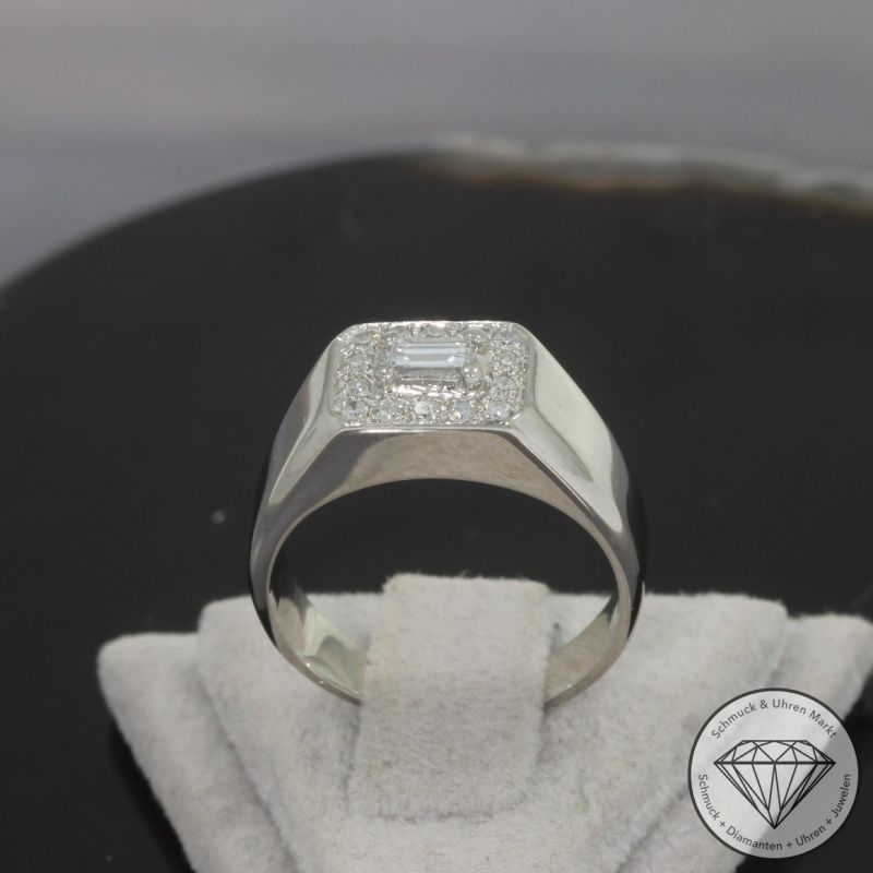 Wert 1690 € Diamant Ring in 750er 18 K Weißgold - 100373