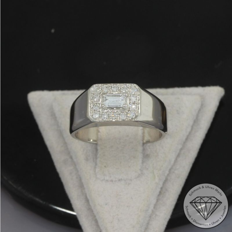 Wert 1690 € Diamant Ring in 750er 18 K Weißgold - 100373