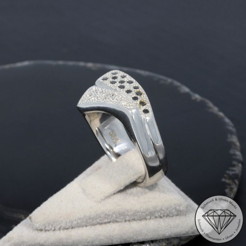 Wert 4290 € Brillant Diamant Ring in 585er 14 K Weißgold - 100377