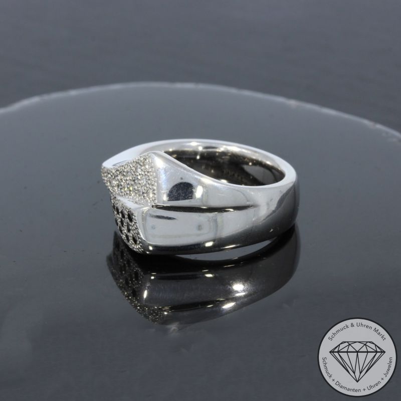 Wert 4290 € Brillant Diamant Ring in 585er 14 K Weißgold - 100377