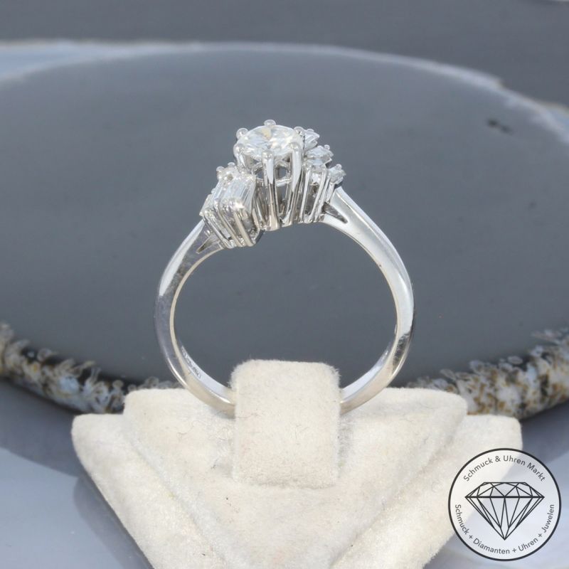 Wert 3690 € Brillant Diamant Ring in 750er 18 K Weißgold - 100394