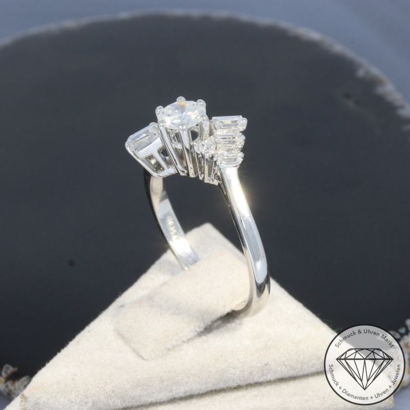 Wert 3690 € Brillant Diamant Ring in 750er 18 K Weißgold - 100394