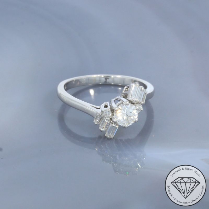 Wert 3690 € Brillant Diamant Ring in 750er 18 K Weißgold - 100394