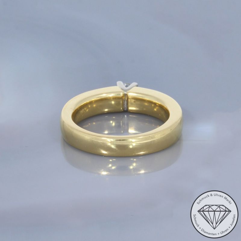 Wert 4150 € Solitär Brillant Ring (ca. 0,28 carat) in 750er 18 K Gelbgold - 100395