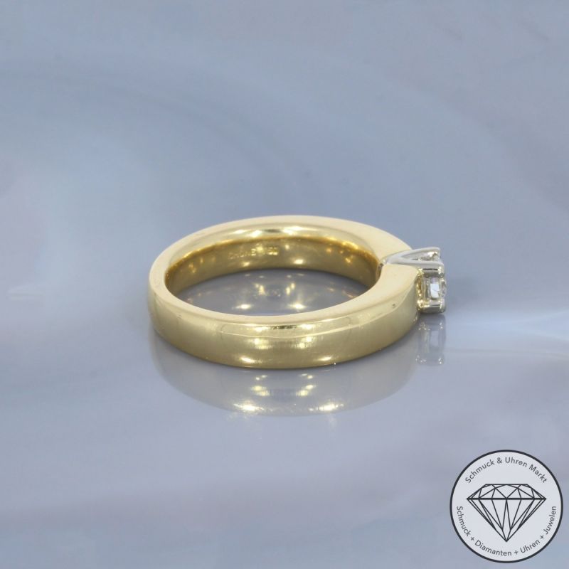 Wert 4150 € Solitär Brillant Ring (ca. 0,28 carat) in 750er 18 K Gelbgold - 100395