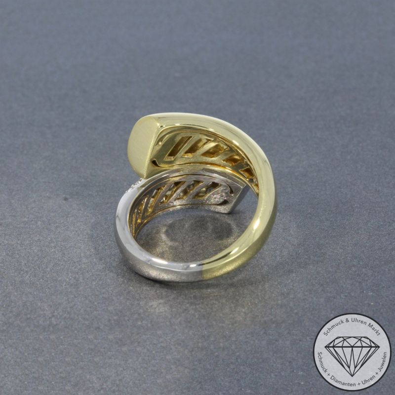 Wert 6290 € Bicolor Brillant Ring (ca. 1,08 carat) in 750er 18 K Gold - 100517