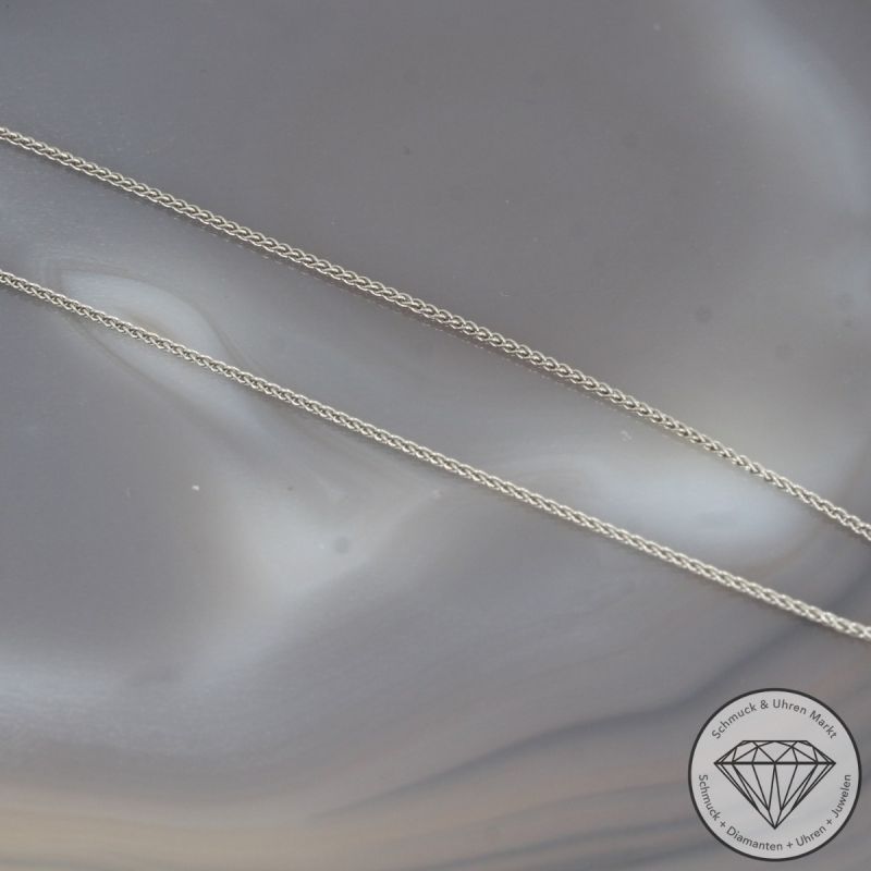 Wert 1590 € Diamant Emaille Anhänger mit Kette in 585er 14 K Weißgold - 100555